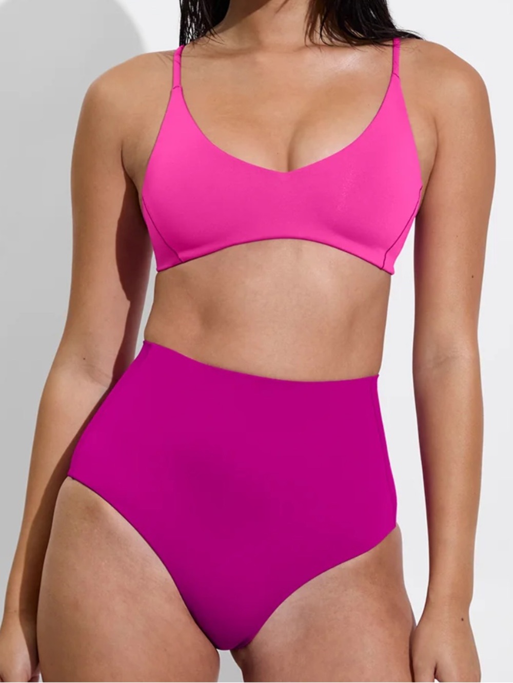 LEFT ON FRIDAY HI TIDE BIKINI BOTTOM ALOHA MAGENTA - L